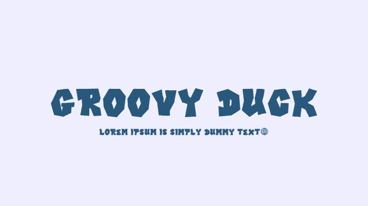 Groovy Duck Font