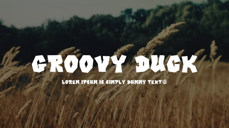 Groovy Duck Font