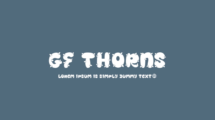 GF Thorns Font