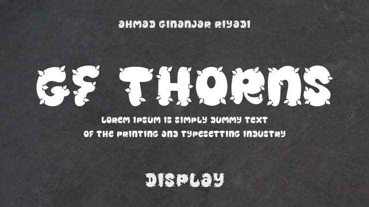 GF Thorns Font