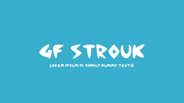 GF Strouk Font