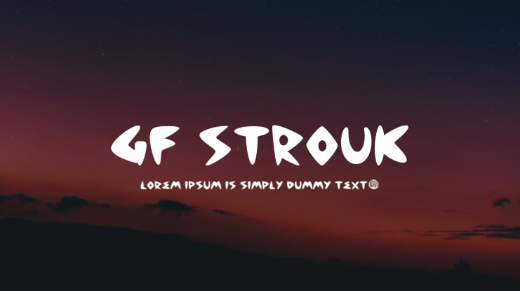 GF Strouk Font