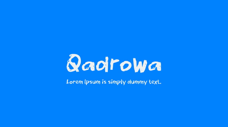 Qadrowa Font