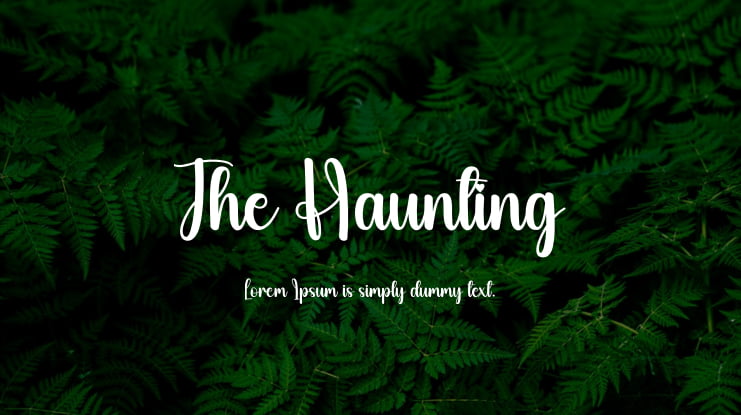 The Haunting Font