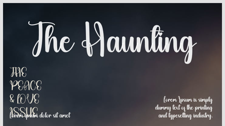 The Haunting Font