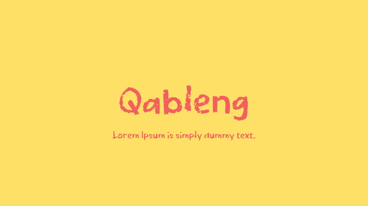 Qableng Font