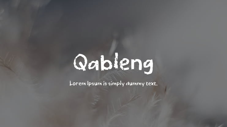 Qableng Font