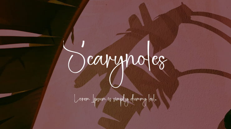 Scarynotes Font