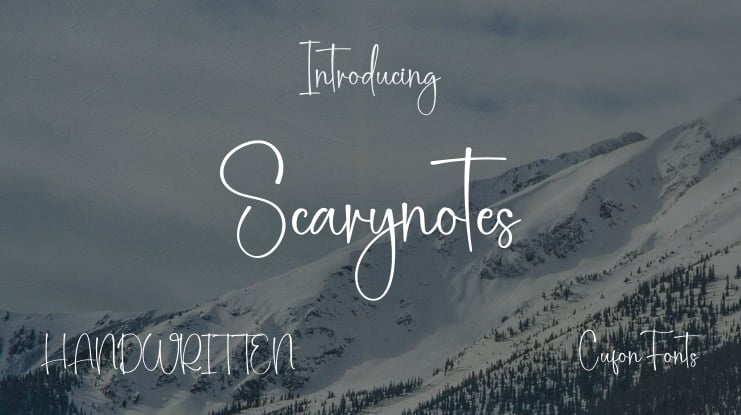 Scarynotes Font