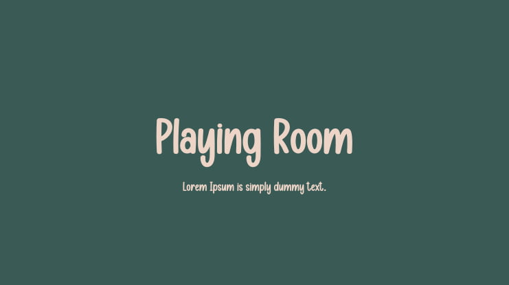 Playing Room Font