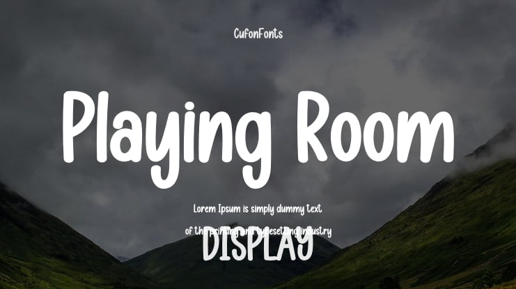 Playing Room Font