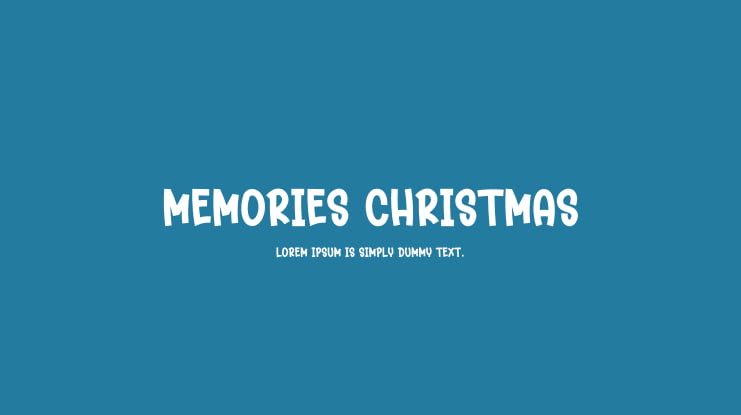 Memories Christmas Font