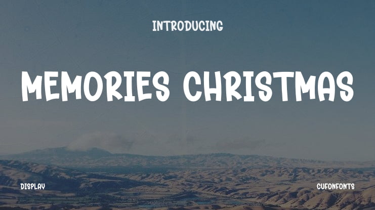 Memories Christmas Font