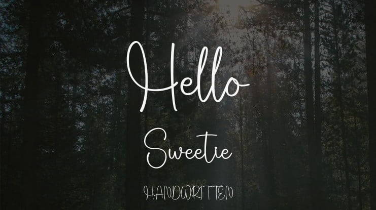 Hello Sweetie Font