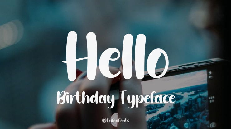 Hello Birthday Font