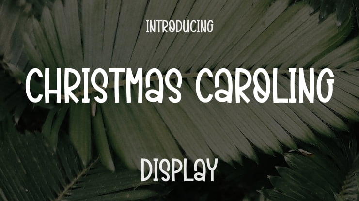 Christmas Caroling Font