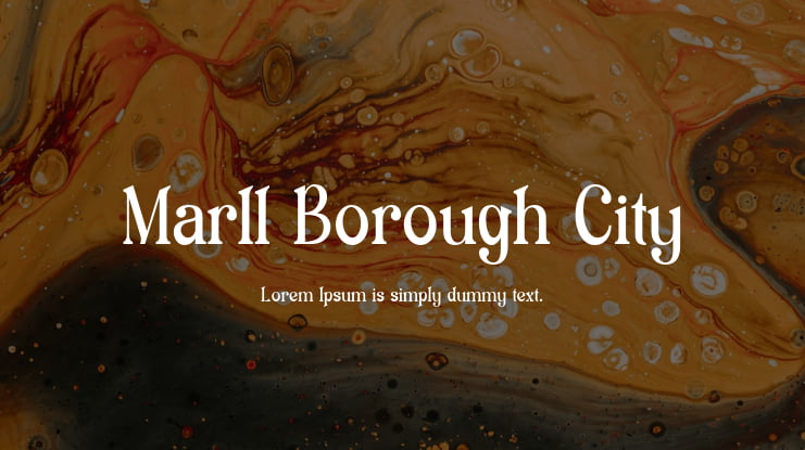 Marll Borough City Font