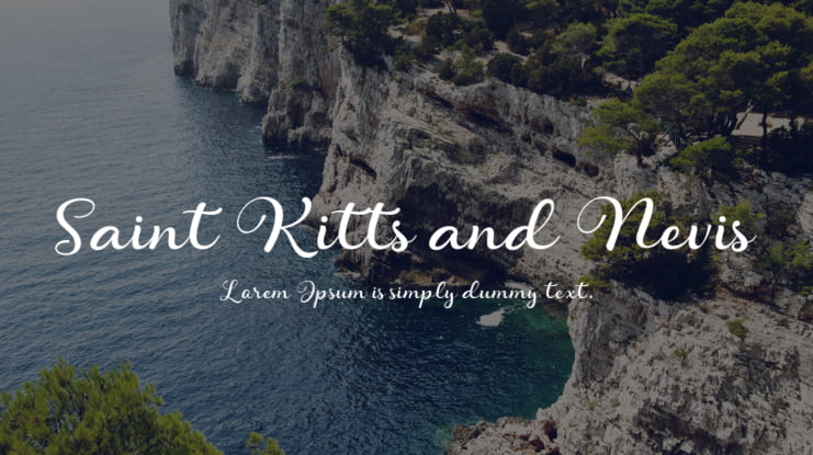 Saint Kitts and Nevis Font