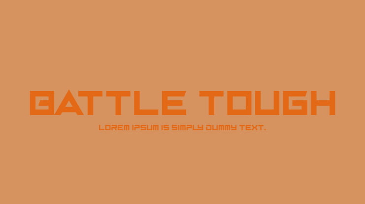 Battle Tough Font