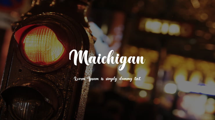 Maichigan Font