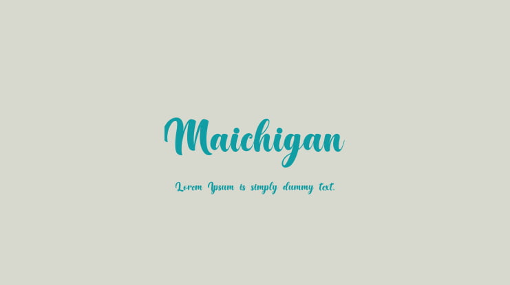 Maichigan Font