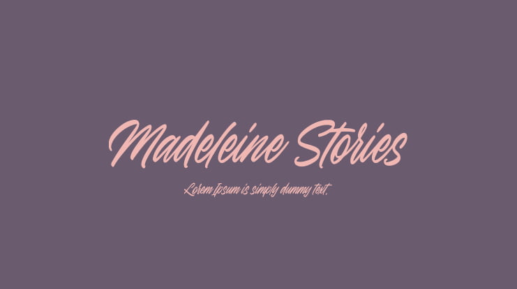 Madeleine Stories Font