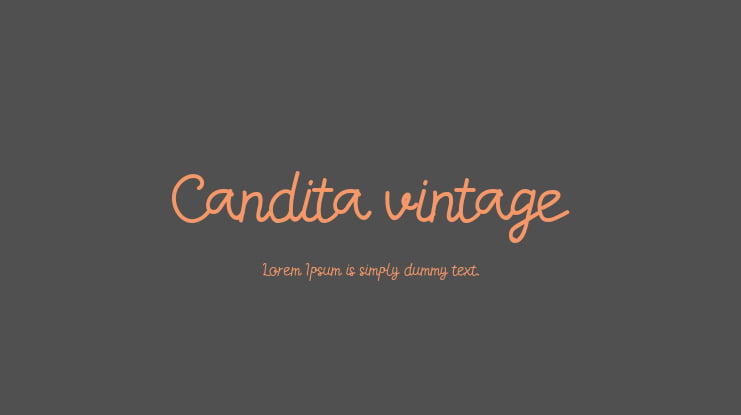 Candita vintage Font