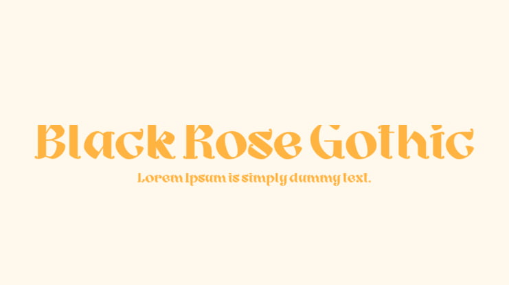 Black Rose Gothic Font