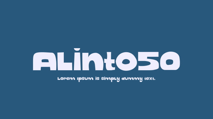 Alinto50 Font