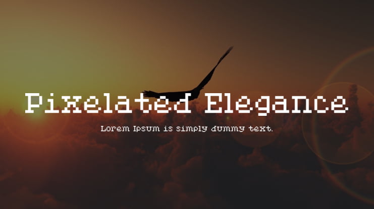 Pixelated Elegance Font