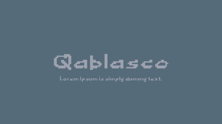 Qablasco Font