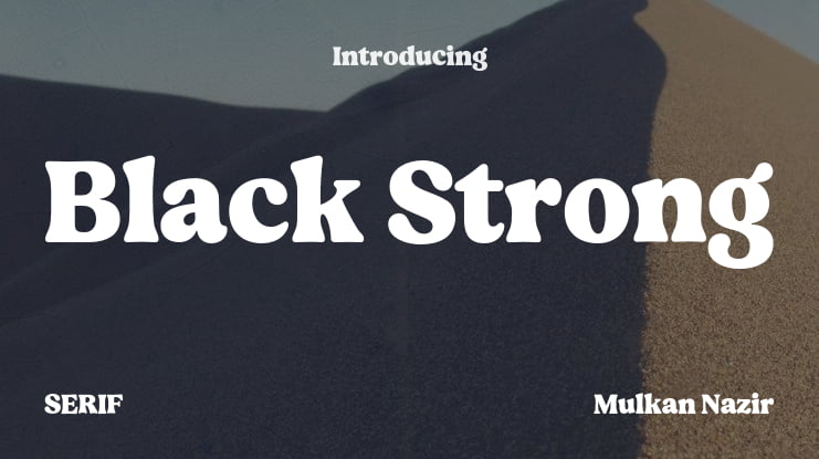 Black Strong Font