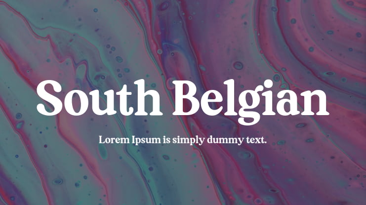 South Belgian Font