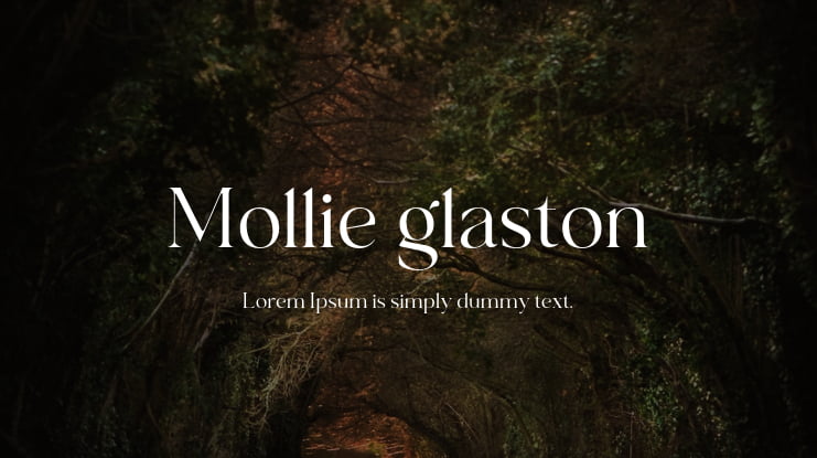 Mollie glaston Font