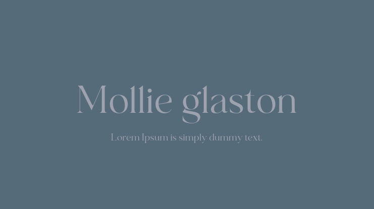 Mollie glaston Font