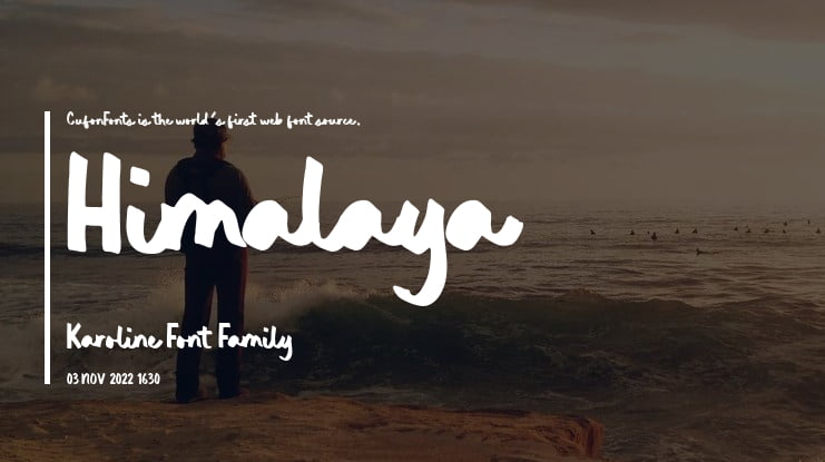 Himalaya Karoline Font