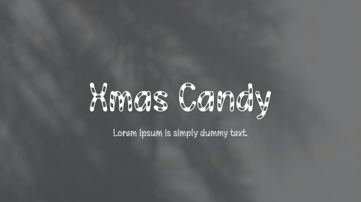 Xmas Candy Font