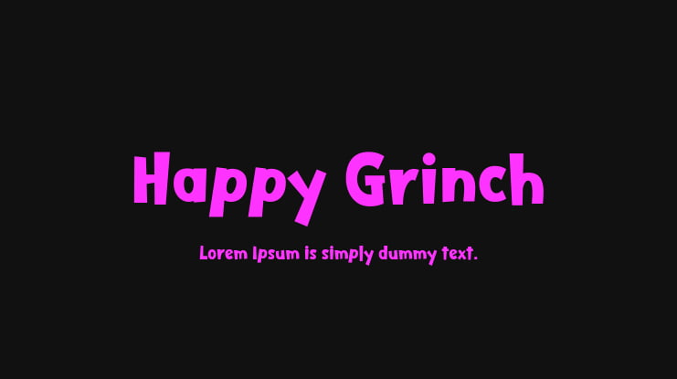 Happy Grinch Font