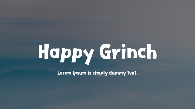 Happy Grinch Font