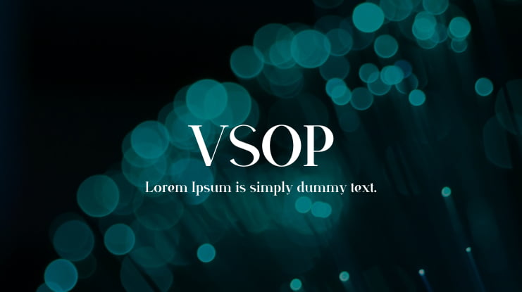 VSOP Font