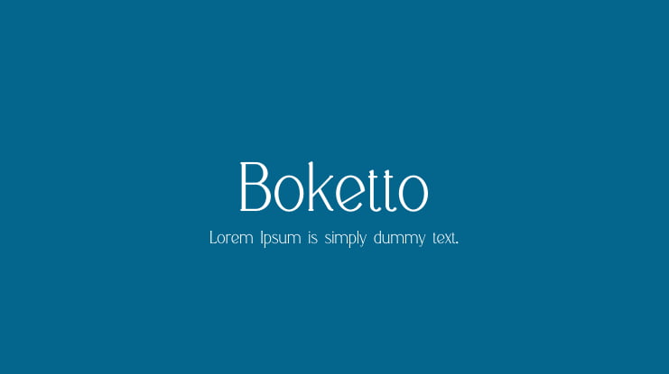 Boketto Font