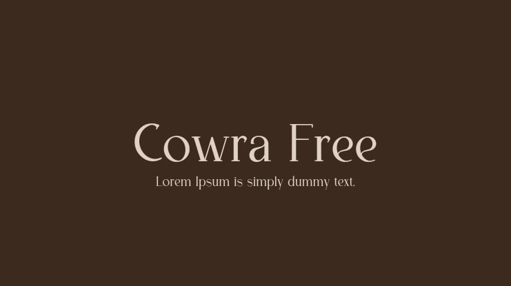 Cowra Free Font