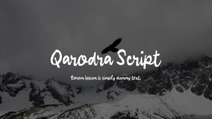 Qarodra Script Font