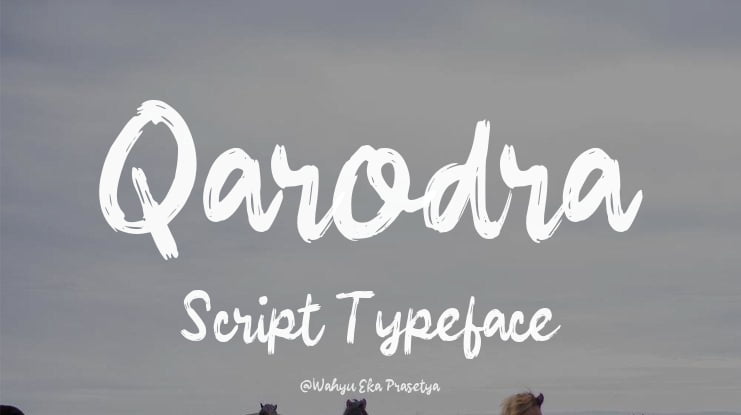 Qarodra Script Font