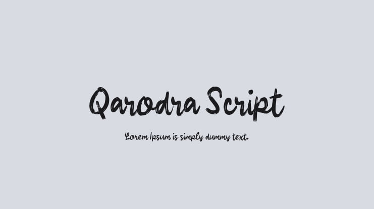 Qarodra Script Font