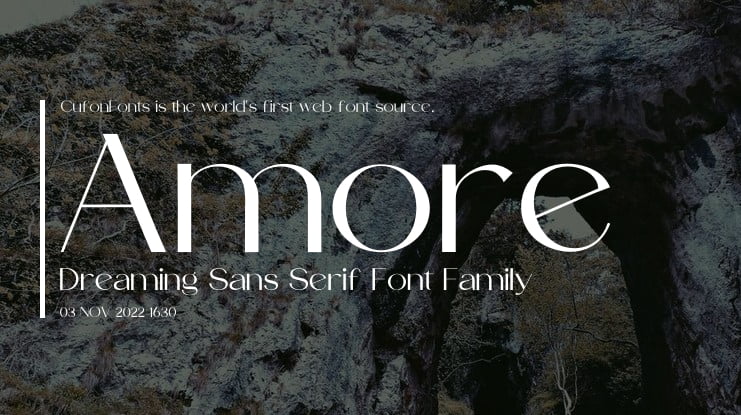 Amore Dreaming Sans Serif Font Family