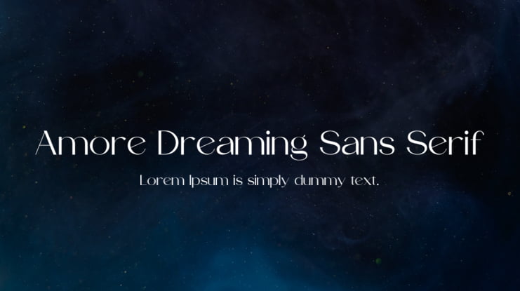 Amore Dreaming Sans Serif Font Family