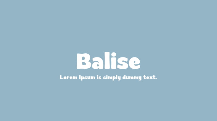 Balise Font