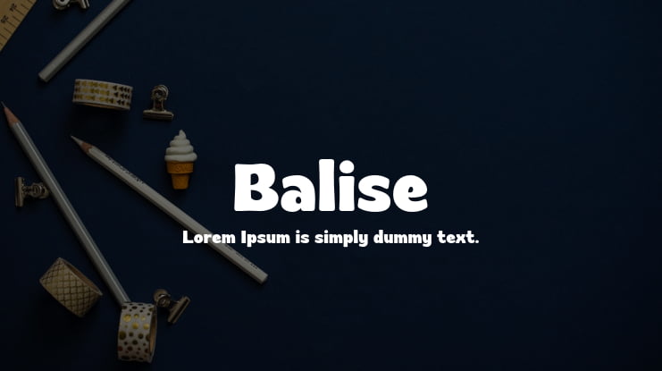 Balise Font