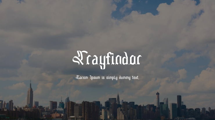 Trayfindor Font